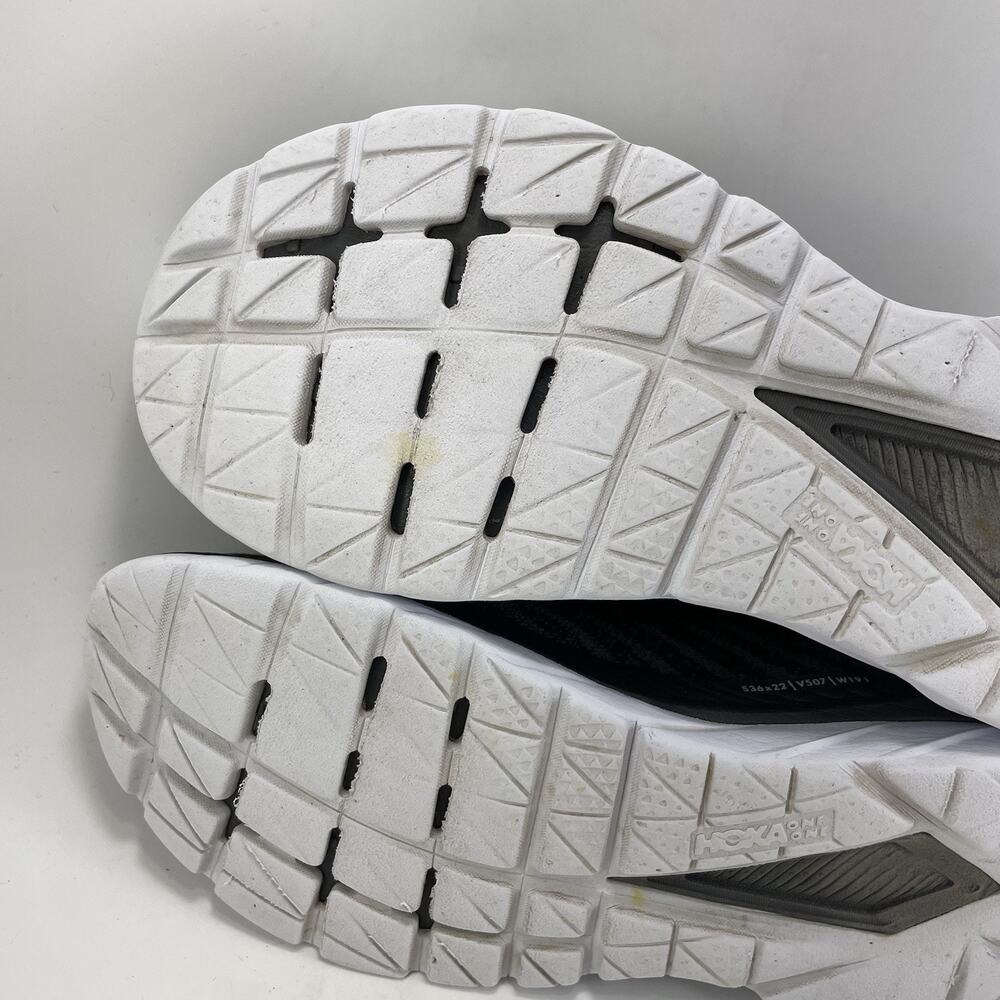 Hoka One One Mach 4 Running Shoes Womens Size 9.5 B Black Athletic Sneakers - Picture 10 of 11